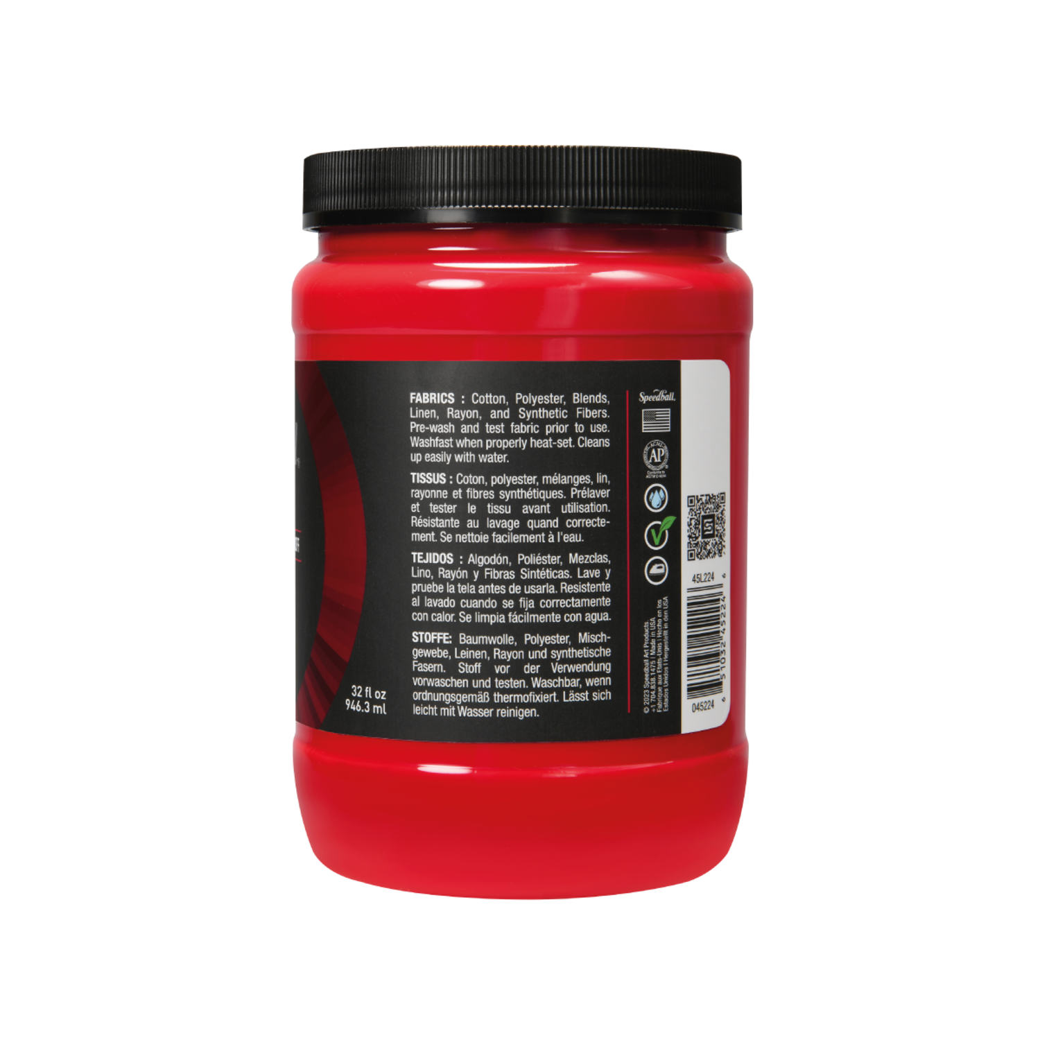 SPEEDBALL FLEX SCREEN PRINTING FABRIC INK 946ML CHILI PEPPER 2
