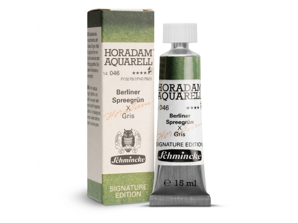 HORADAM SIGNATURE EDITION AQUARELL 15ML BERLINER SPREEGRÜN x GRIS 4