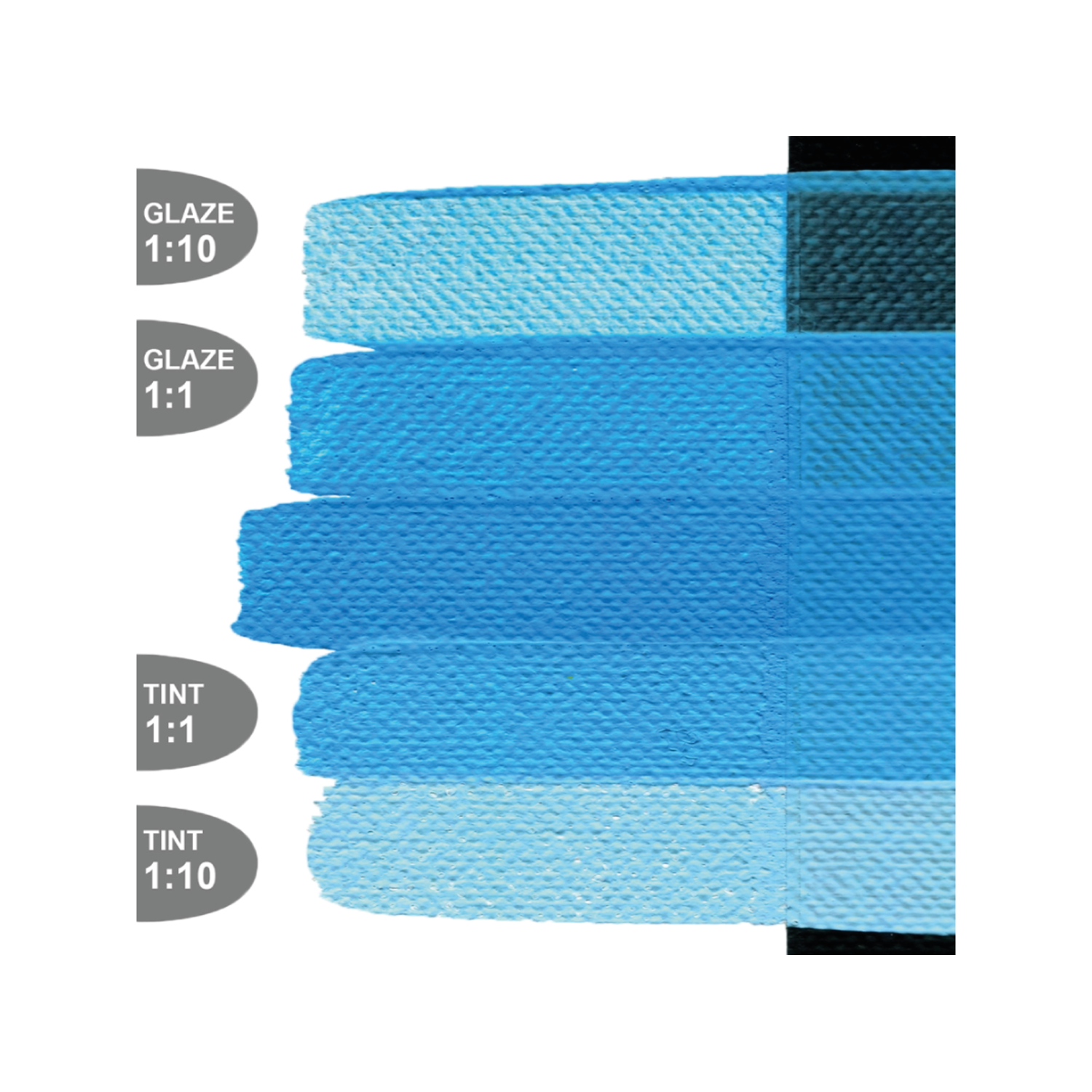 GOLDEN SOFLAT ACRYLIC 59ML 6635 MEDIUM PHTHALO BLUE 3
